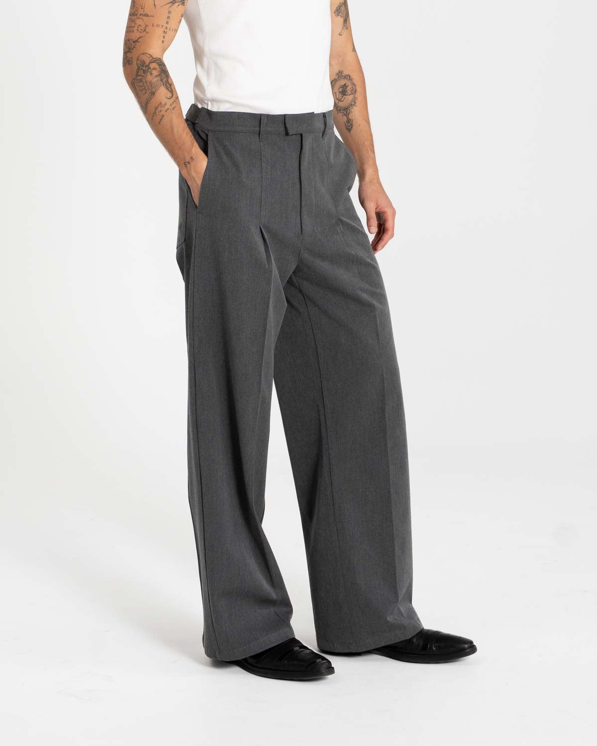 Baggy Suit Pants Grey